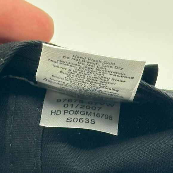 Y2K Pink Flame Harley Davidson Black Baseball Cap Hat Women's Glitter Adjustable - Picture 11 of 12